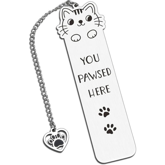 Cat Bookmark, Bookmarks for Book Lovers, Stocking Stuffers for Him Her Cute Cat Lover Gifts for Women Men Cats Mom Dad, Book Reading Accessories Bookish Gifts Books Stuff Cats Bookmarks for Kids