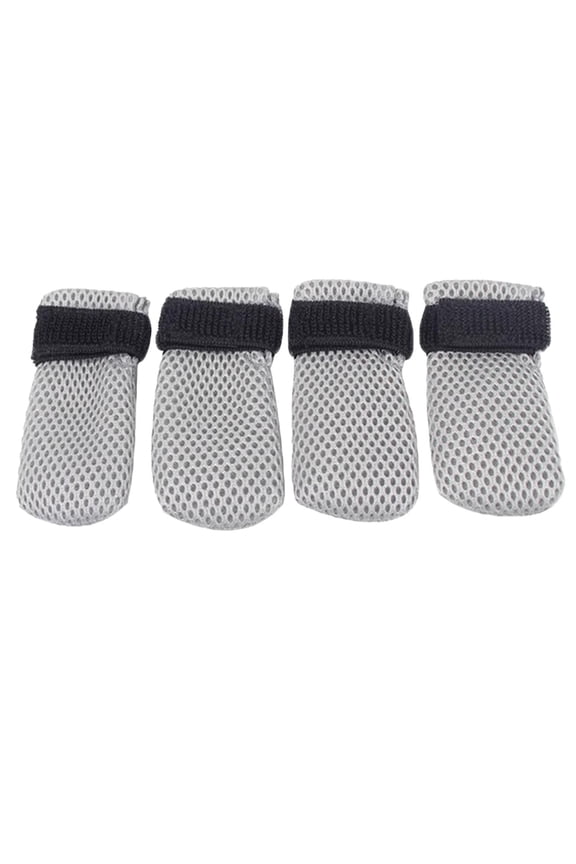 Cat Booties AntiScratch Mittens 4 PCS Cat Covers Mesh Breathable Cat Shoes Adjustable Cats Scratch Gloves Suitable For Cats When Bathing And Nail Trimming