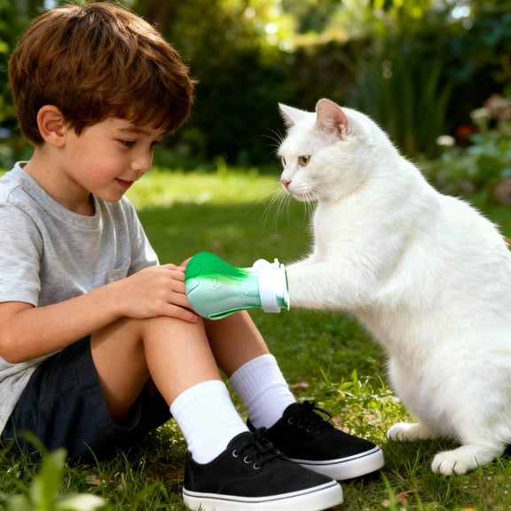 Cat Boots For Cats | Cat Shoes Scratch 4pc Silicone Protector Boots For Cats