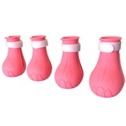Cat Boots For Soft Silicone Scratch Protector - Indoor Footwear Non-Shedding Comfort Fit, 7.4x4.5 cm, Pink