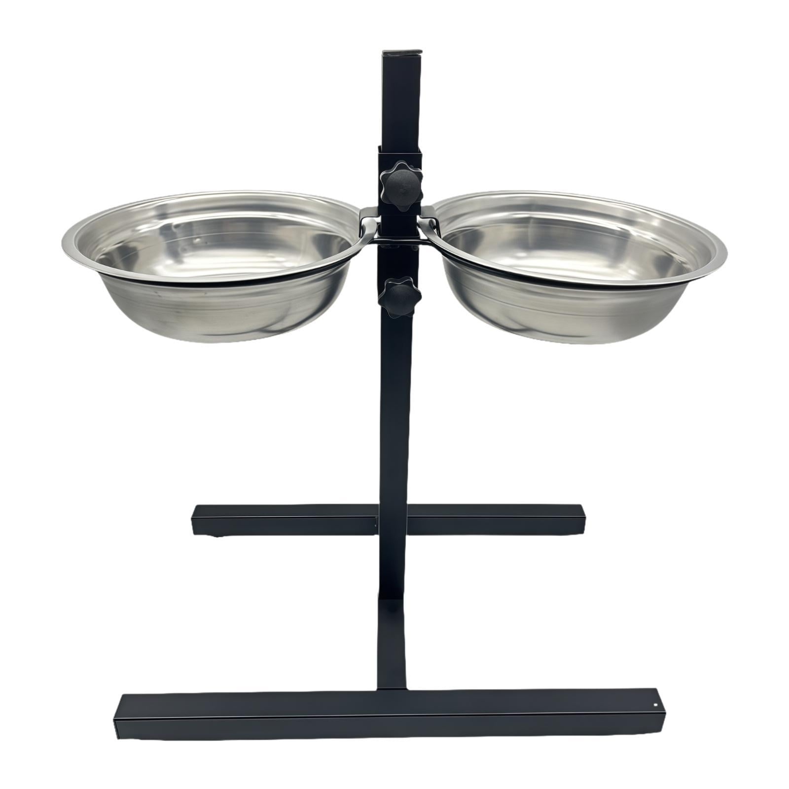 Cat Bowl Dog Feeder Food Water Bowls Holder Non Slip Metal Stand Elevated Design for Small Pets Indoor