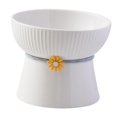 thumbnail image 1 of Cat Bowl Elevated Cat Dish Washable Large Capacity Non Spillage Anti Overturning Solid Color Flat, 1 of 8