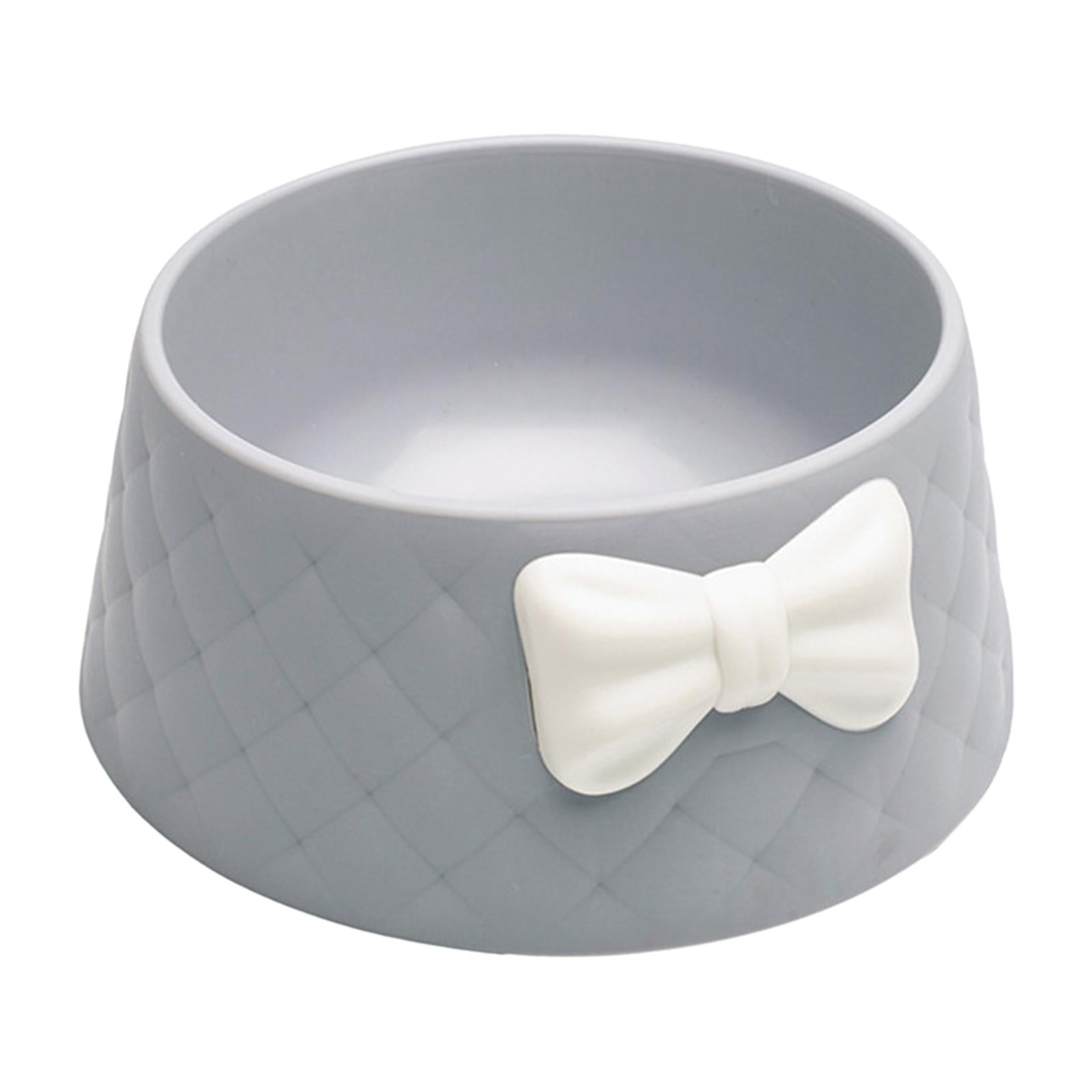 Traditional Bow Tying For Modern Footwear Practicality Reference: Cat Bowl Indoor Cats Feeder Anti Slip Practical Modern Bow