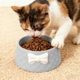 thumbnail image 1 of Cat Bowl with Bow Tie for Food and Water,250ml Non-Slip Cat Dish Prevents Whisker, Cute Pet Food Bowl for Cats and Small Dogs （Gray）, 1 of 6