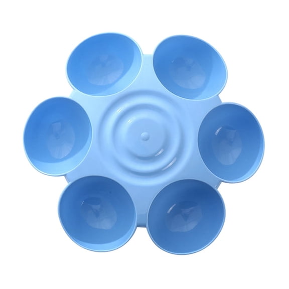 Cat Bowls Cat Food Water Bowls Dishes Multi-Cat Feeder 6-Meal Kitten Food Bowl Multiple Cat Dinner with 6 Cat Bowls Kitty Cat Bowls Set Double Feeding Bowl Litter Food Feeding Weaning Feeder