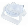 thumbnail image 1 of Cat Bowls Elevated Food and Water Bowl with Stand Anti Slip Cat Feeder Pet Feeder Bowls - Pearl White, 1 of 5