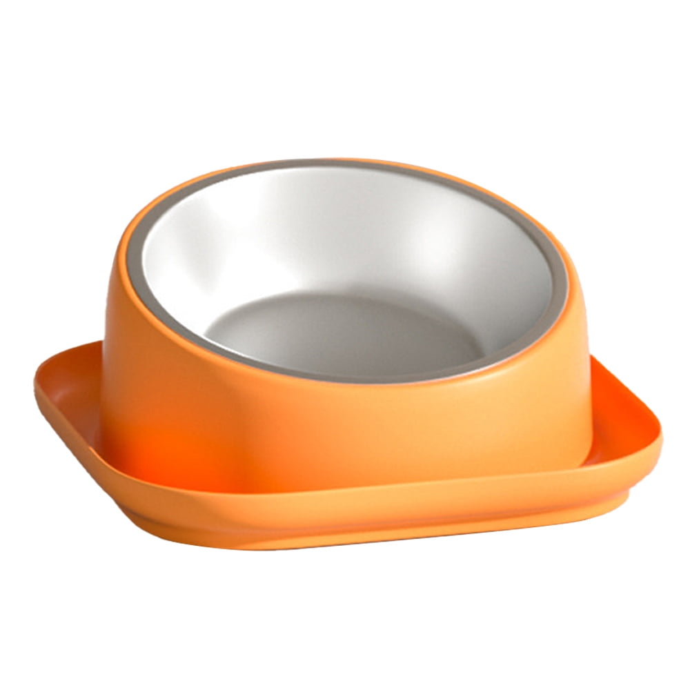 Cat Bowls Elevated Tilted Anti Vomit and Spill, Dog Bowls Stainless ...