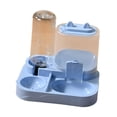 thumbnail image 1 of Cat Bowls for Indoor Automatic Cat Feeder Dog Food Dispenser Fully Enclosed Water Storage and Grain Storage Dual Function Pet Food Bowl Detachable for Easy Clean Double Pet Bowl(8.5Inch,Blue), 1 of 3