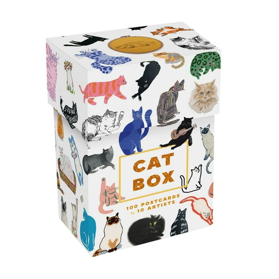 Cat Box: 100 Postcards by 10 Artists, (Hardcover)