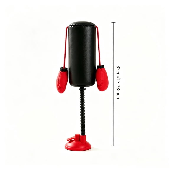 Cat Boxing Bag Toy Funny Teasing Fun Activity Funny Exercise Teaser Toy for Felines with Dangling Boxing Gloves