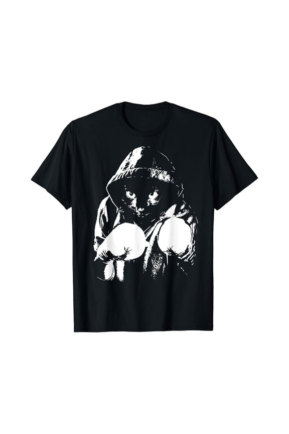 Cat Boxing | Creative Animal Lovers Cool Boxer Gift T-Shirt