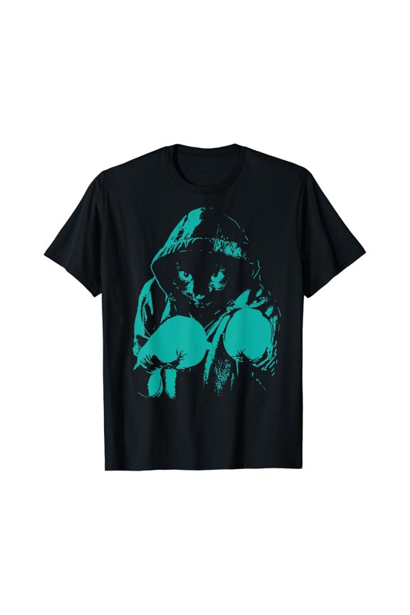 Cat Boxing | Creative Animal Lovers Cool Boxer T-Shirt Unisex Full Size S-5XL