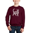 thumbnail image 1 of Cat - Boy's Word Art Crewneck Sweatshirt, 1 of 3