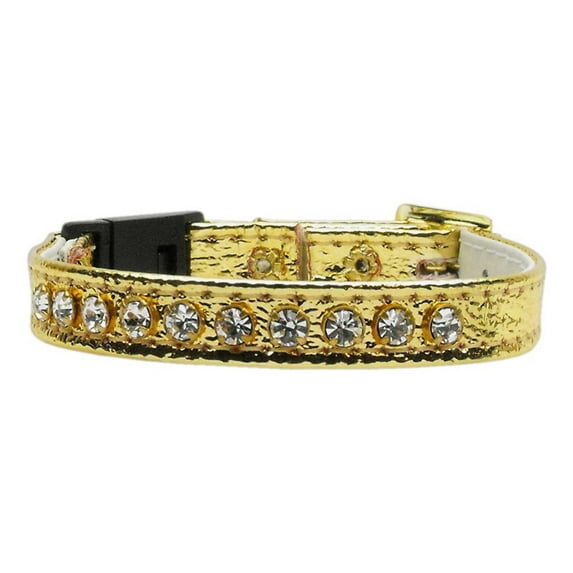 Cat Breakaway Buckle Collar, "One Row Rhinestone"