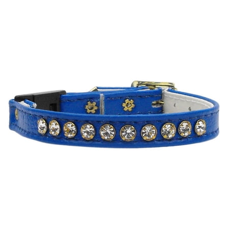 Cat Breakaway Buckle Collar, "One Row Rhinestone"