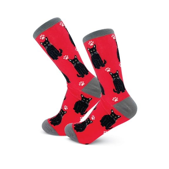 Happy Tails Black Cat Cat Lover Socks - One Size Fits Most