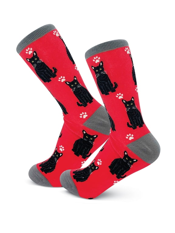 Happy Tails Black Cat Cat Lover Socks - One Size Fits Most