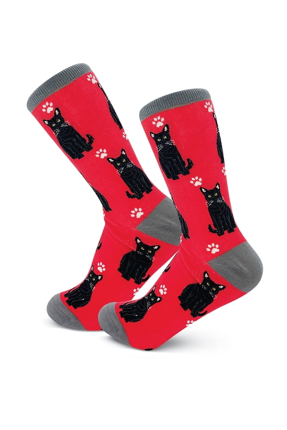 Happy Tails Black Cat Cat Lover Socks - One Size Fits Most