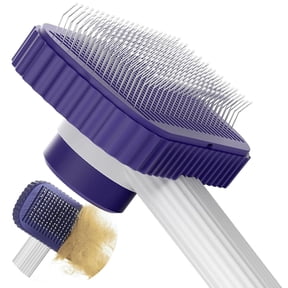 Cat Brush For Long Or Short Haired Cats Remove Loose And Mats Rounded Pins Reduces Pulling Not Tangle Curly Dark Blue