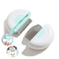 thumbnail image 1 of Cat Brush Set, Cat Brush for Shedding and Grooming, Pet Massage Comb (Green), 1 of 6