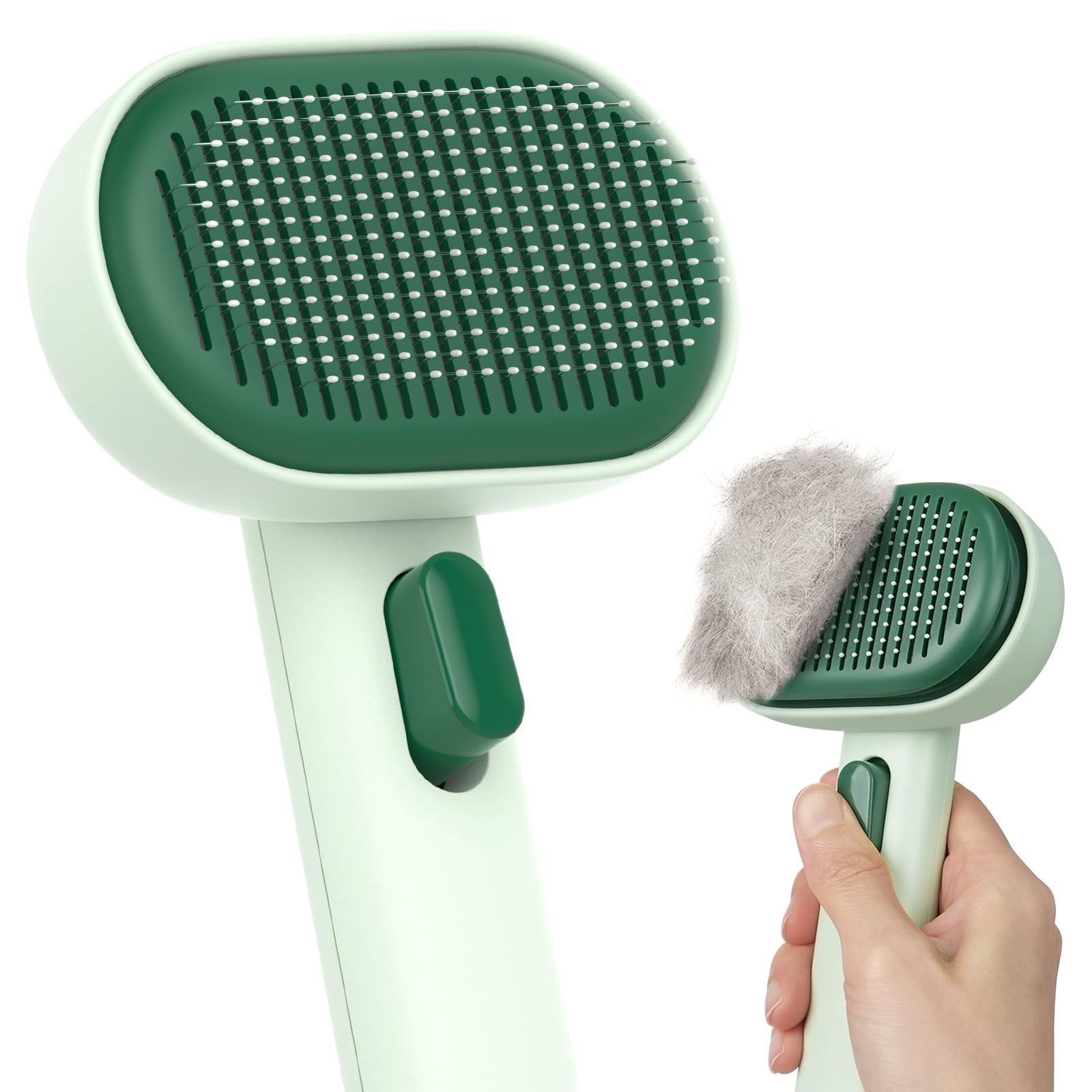 Cat Brush for Shedding, Cat Brushes for Indoor Cats, Cat Brush for Long or Short Haired Cats, Cat Grooming Brush Cat Comb for Kitten Rabbit Massage Removes Loose Fur