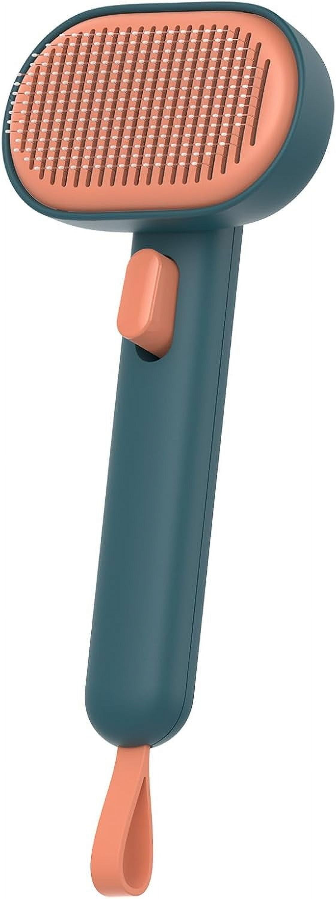 View of Dog Deshedding Brush Gentle Undercoat Rake Efficient Pet Grooming Tool ...