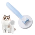 thumbnail image 1 of Cat Brush With Release Button, Cat Brush For Long Or Short Haired Cats, Cat Grooming Brush - blue, 1 of 5