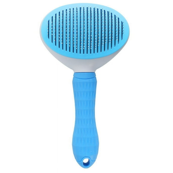 Cat Brush for Shedding, Self Cleaning Slicker Brush, Soft Silicone Self Cleaning for Short and Long Haired Cats for Grooming and Massaging