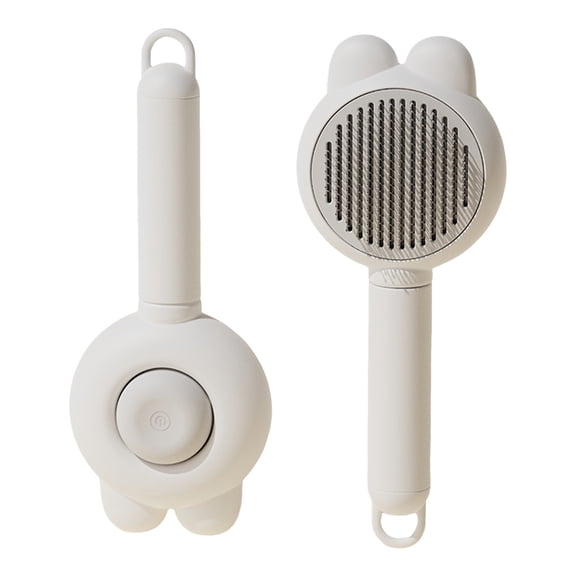 Cat Brushes for Indoor Cats Dog Shedding Metal Comb Self Cleaning Pet Hair Grooming Tool with Release Button Gentle Deshedding Glove Alternative