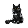 thumbnail image 1 of Cat Building Block Set, 198Pcs 3D Miniature Pet Animal Figurines, Maine Coon Persian Siamese Ragdoll Model Kits for Display, 1 of 7