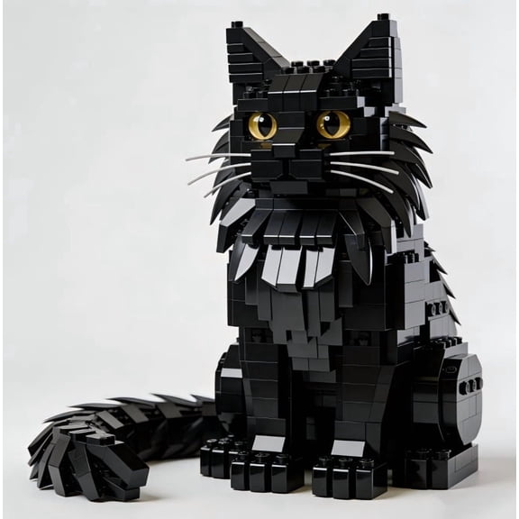 Cat Building Block Set,Realistic Pet Cat Mini Bricks Model Kit,Cat Micro Building Blocks,Creative Pet Display Decor Gift for Cat Lovers