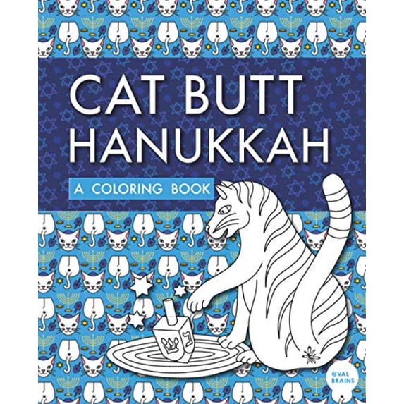 Pre-Owned Cat Butt Hanukkah: A Coloring Book (Purr-fect Gifts for B-days, Holidays, White Elephant & more!) Paperback