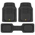 thumbnail image 1 of CAT Black Car Floor Mats Full Set - Universal Heavy Duty Trim To Fit Floor Mats For Trucks - Car Mats & SUV Floor Liners for Car - All-Weather Truck Accessories & Odorless Rubber Automotive Floor Mat, 1 of 10