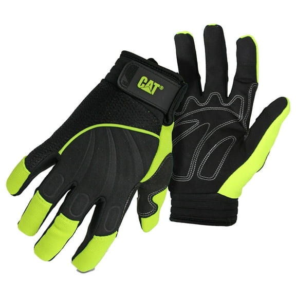 Cat CAT012224M High Visibility Synthetic Palm Utility Gloves