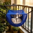 thumbnail image 1 of Cat Cage Hammock, Hanging Soft Pet Bed for Kitten Ferret Puppy Rabbit or Small Pet, Breathable Mesh Hanging Bed for Pets, 2 Level Indoor Pet House for Summer, 1 of 6
