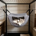 thumbnail image 1 of Cat Cage Hammock, Hanging Soft Pet Bed for Kitten Ferret Puppy Rabbit or Small Pet, Breathable Mesh Hanging Bed for Pets, 2 Level Indoor Pet House for Summer, 1 of 6