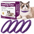 thumbnail image 1 of Cat Calming Collar 4 Pack, Adjustable Pheromone Calming Collars for Cats, Waterproof Anxiety Relief Collar for Stress, Breakaway Design, Fits Cats, Small Dogs and Puppies, ( Purple,Small), 1 of 10
