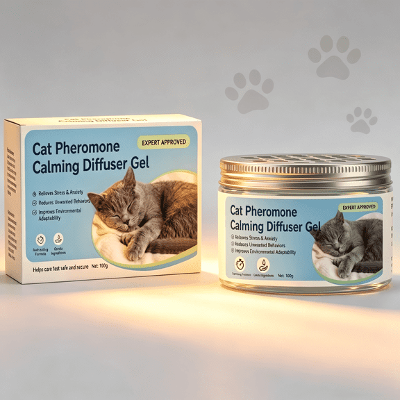 Cat Calming Diffuser, - 60-Day Pheromone & Catnip Therapy for Cats - Non-Electric Portable Anxiety Relief - Stops Scratching, Hiding & Urine Marking - Safe for All Ages - 4.1 fl oz