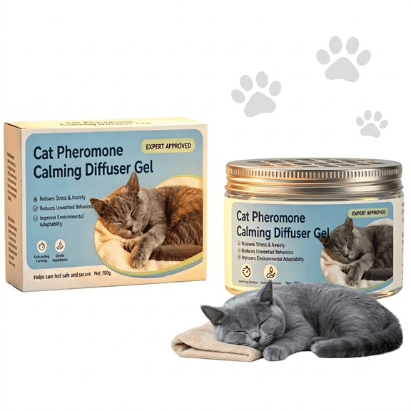 Cat Calming Diffuser, - 60-Day Pheromone & Catnip Therapy for Cats - Non-Electric Portable Anxiety Relief - Stops Scratching, Hiding & Urine Marking - Safe for All Ages - 4.1 fl oz