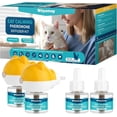 thumbnail image 1 of Cat Calming Diffuser 6-Piece Kit: 2 Plug-Ins + 4×48ml Refills, 120-Day Stress Relief Suitable for multi-cat homes; ensures 120 days of continuous comfort., 1 of 8