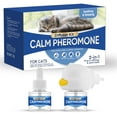 thumbnail image 1 of Cat Calming Diffuser, Cat Pheromones Calming Diffuser Effectively Relieve Anxiety Stress, Cat Pheromones Diffuser Helps Reduce Scratching Peeing Meowing Hiding Urine Marking Aggression, 1 of 8