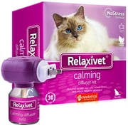 Cat Calming Diffuser & Pet Anti Anxiety Products Feline Calm Pheromones - Plug in & Cats Stress Relief Comfort Helps with Pee, New Zone, Aggression & Other Behavior (1 Pack (1 Diffuser + 1 Refill))