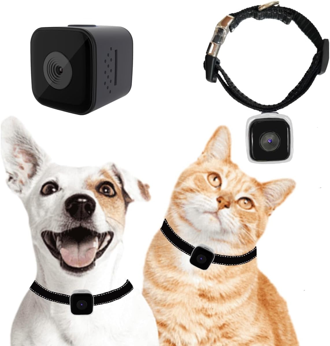 Cat Camera Collar, No WiFi Needed No APP,Cat Collar Camera with Video