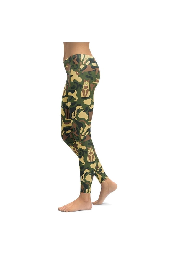 Cat Camo Leggings Size: M for Women | FIERCEPULSE