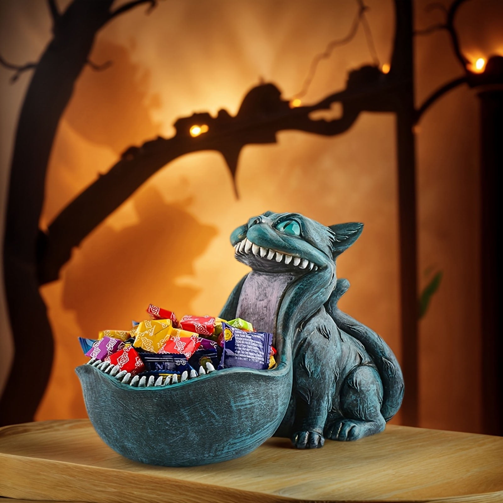 T-Rex Dinosaur Key & Candy Bowl - Fun Office Desk Decor With Big Mouth Storage