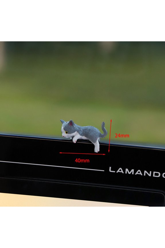 Cat Car Interior Accessories Dashboard Decorations, Cute Car Dash Decor Rearview Mirror Ornament for Women Girl