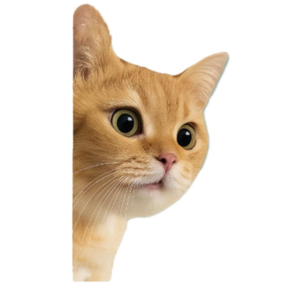 Cat Car Stickers Peeking Cat Sticker, Funny Car Bumper Decal Waterproof ...