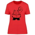 thumbnail image 1 of Cat Caricature Reading Book T-Shirt Women -Image by Shutterstock, Female Small, 1 of 2
