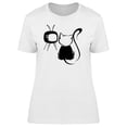 thumbnail image 1 of Cat Caricature Watching Tv T-Shirt Women -Image by Shutterstock, Female Medium, 1 of 2