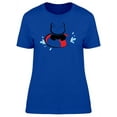 thumbnail image 1 of Cat Caricature With Life Ring T-Shirt Women -Image by Shutterstock, Female x-Large, 1 of 2